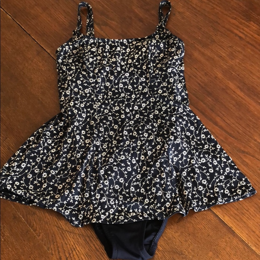 Beach Cabana One Piece Swimsuit Skirted